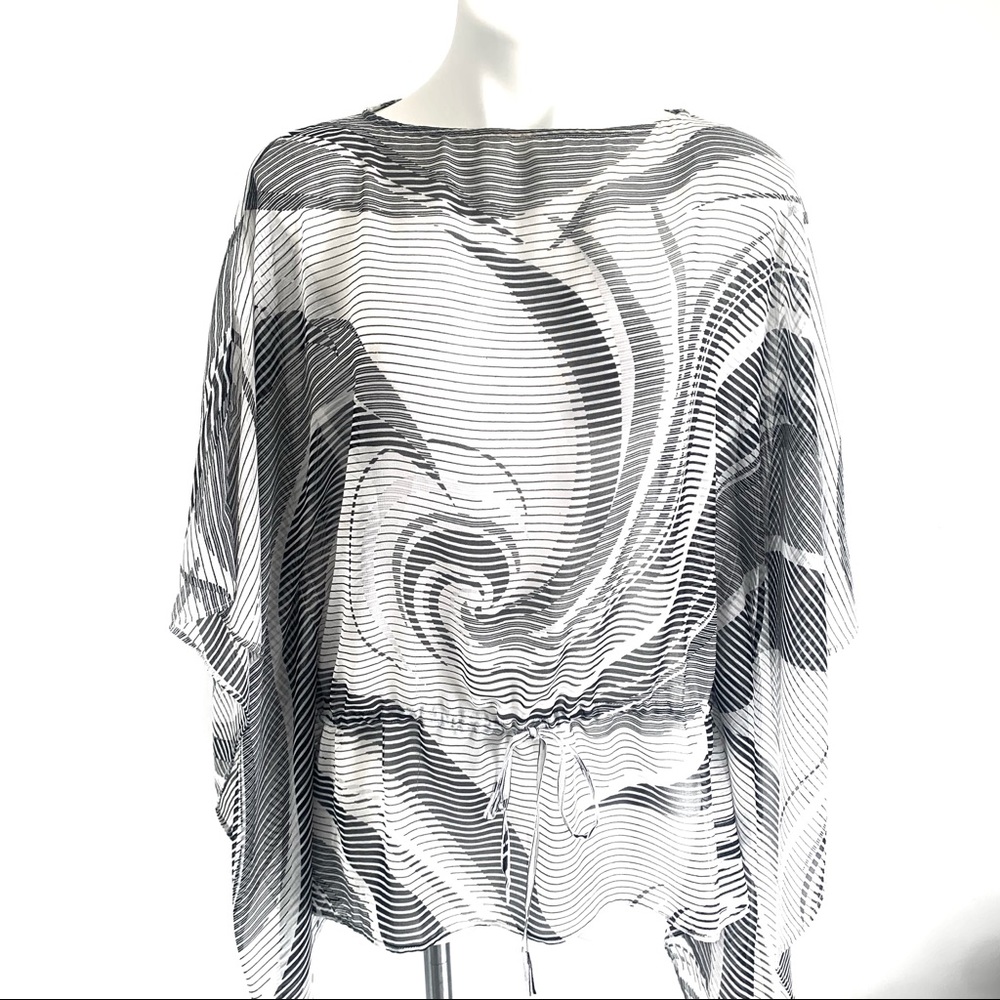 Adrienne Vittadini Sheer Top Size S